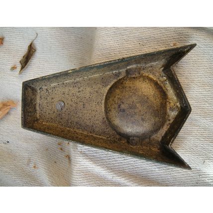 1920’s, Egyptian Revival Weighty Bronze Ashtray