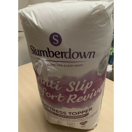 Slumberdown Anti Slip Comfort Reviwer Mattress Topper Super King Soft Support