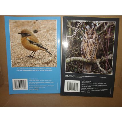 DEVON BIRDS REPORT 2008 & 2016 (PB, VGC, 2 volumes)
