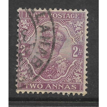 INDIA 1911 2a DULL PURPLE SG 166 FINE USED#