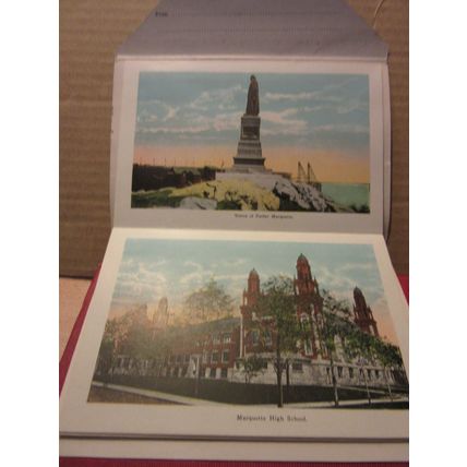 18 view souvenir of MARQUETTE, Michigan, USA unused lettercard . /
