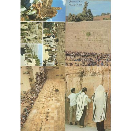 Jerusalem The Great Wall 4x Postcard s
