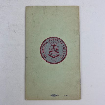 Municipal Court Of Chicago Traffic Laws You Should Know 1962 Edition Mayor Daley