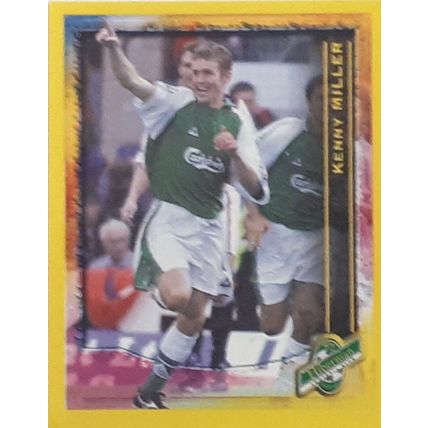 KENNY MILLER ROOKIE - Hibernian Panini SPL 2000 Sticker #254 Hibs