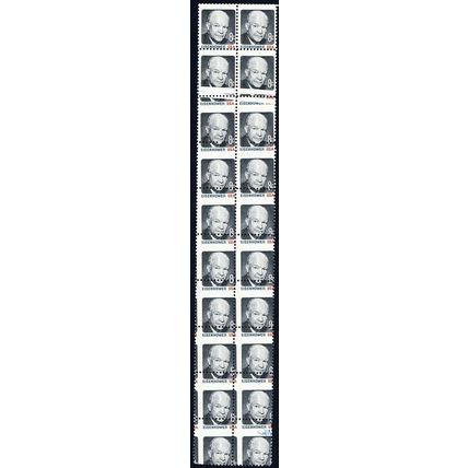 1394d, Pre Print Paper Fold And Red Color Missing Freak Error Block Stuart Katz