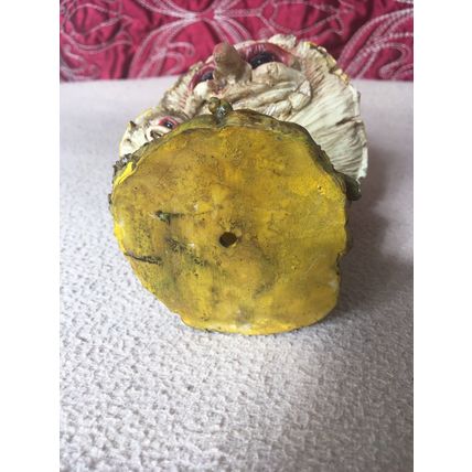 Mythical and Magical Fairy on a Witch Face Toadstool Indoor or Outdoor Figurine