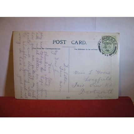 ALBERT MEMORIAL KENSINGTON GARDENS, LONDON used antique postcard 1908 pm #