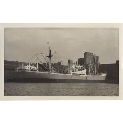 South African 1950s Transporter Ship Boat Rare Vintage Photo