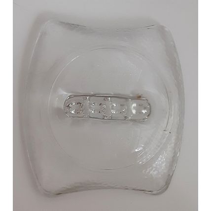 Holiday Inn Hotel Ashtray Textured Clear Glass Embossed Vintage Please READ