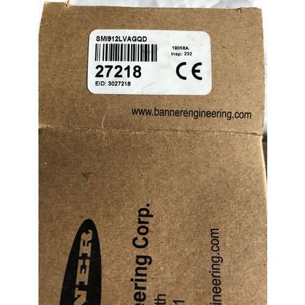 NEW BANNER SMI912LVAGQD,SM1912LVAGQD PHOTOELECTRIC SENSOR,CV