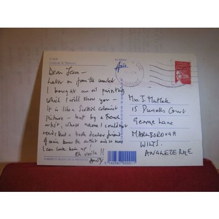 COULEURS DE PROVENCE, FRANCE used postcard 2002 pm =
