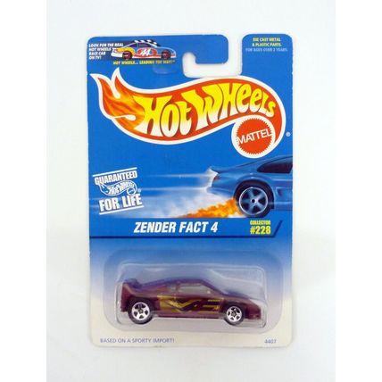 Hot Wheels Zender Fact 4 #228 Red Die-Cast Car 1997