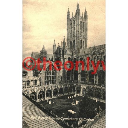 Bell Harry Tower, Canterbury Cathedral, Valentines Series Postcard 1910/20s?