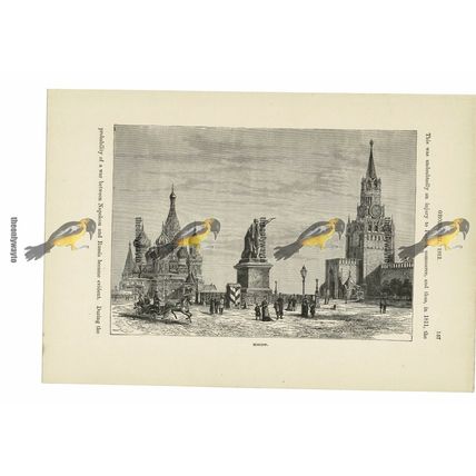Moscow, Russia, Book Illustration (Print), c1870