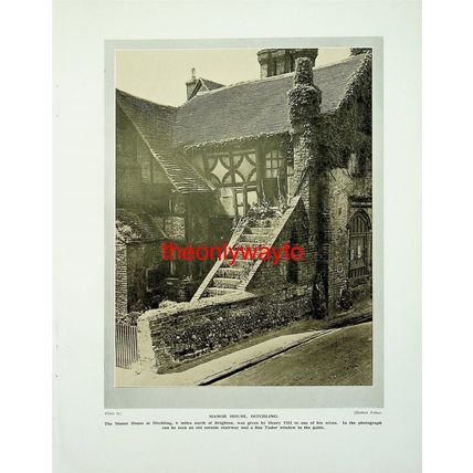 St Peter's Church, Brighton (Manor House, Ditchling, Reverse), Book Illustration