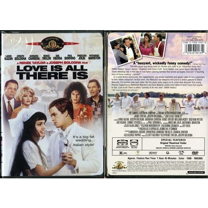 LOVE IS ALL THERE IS WS & FS DVD ANGELINA JOLIE LAINIE KAZAN MGM VIDEO NEW