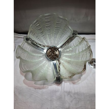 Vintage Shell Design Glass Light Shade