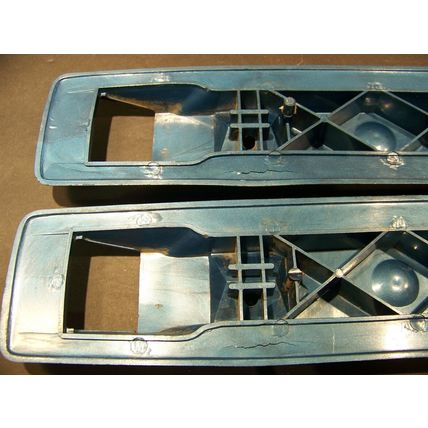 1966 1967 Chrysler Dodge Plymouth Front Armrest Bases OEM 2589584 Blue 16"