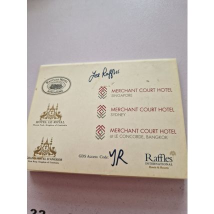 Raffles Hotels Double Sticky Pad