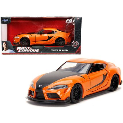 Toyota GR Supra Orange with Black Stripes "Fast & Furious 9 F9" (2021) Movie ...