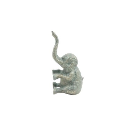 Antique Bronze Cast Iron Elephant Metal Door Stop 8""