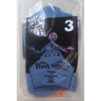 2001 McDonalds Disney's Book of Pooh #3 Eeyore Bag Mint in Package