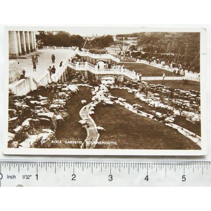 vintage postcard Rock Gardens, Bournemouth
