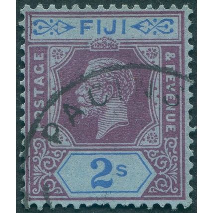 Fiji 1927 2s purple & blue on blue Die II SG239 used