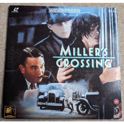 MILLER'S CROSSING Laserdisc movie 12" LP size film 1996 DVD Coen Brothers