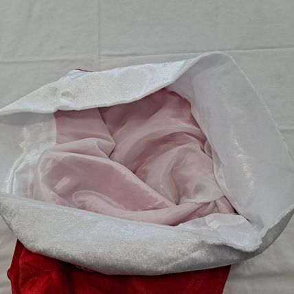 LARGE CHRISTMAS SANTA GIFT SACK Bag Holiday Present Toy Stocking Holiday Cheer