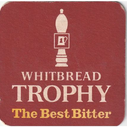 BEER MAT - WHITBREAD BREWERY - TROPHY THE BEST BITTER - (Cat 156) - (1969)