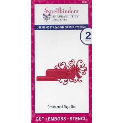 Spellbinders. Ornamental Tags One Die Set. Die Cutting Cardmaking Scrapbooking