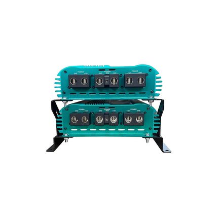 Droppin HZ Car Audio 2RACK 2 Channel Amplifier Rack, Steel, Black Powder Coated,