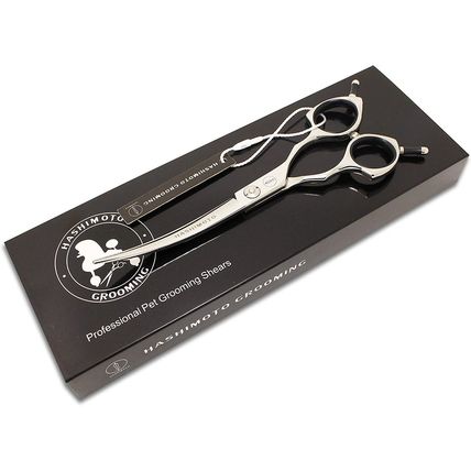 HASHIMOTO Grooming Scissors for Dogs, Curved Shears Dog Grooming Scissors for La