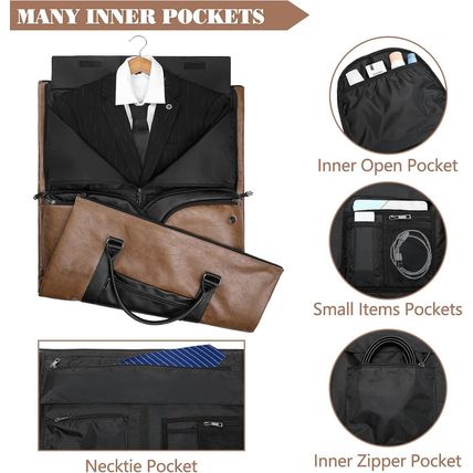 Garment Duffle Bags for Travel with Shoe Compartment 2 in 1 Convertible Carry on
