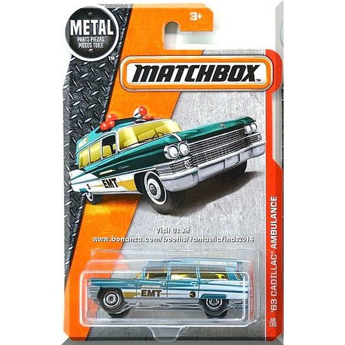 Matchbox - '63 Cadillac Ambulance: MBX Heroic Rescue #88/125 (2016) *Turquoise*