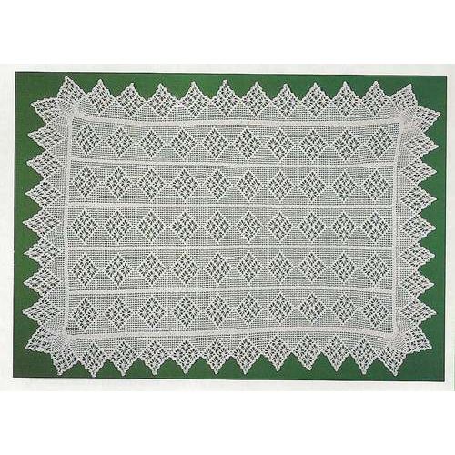 Beautiful Crochet Doily PATTERN Diamond Table Runner