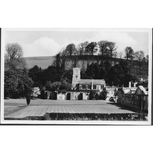 Dyrham, Gloucestershire - church - real photo postcard c.1960s