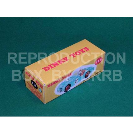 Dinky #111 Triumph TR 2 Sports (turquoise) - Reproduction Box by DRRB