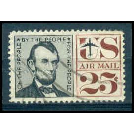 Used C59 25c Abraham Lincoln Fine WA0782