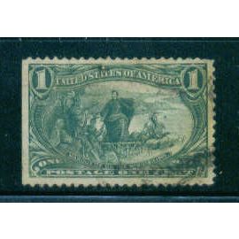 Used 285 1c Marquette on the Mississippi Almost Very Fine C0172
