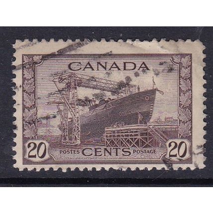 CANADA 1942-48 WAR EFFORT 20c USED SG386 #1