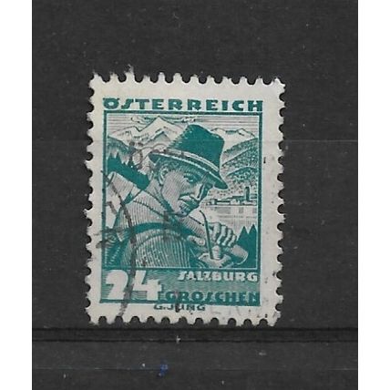 Austria.SG725 24g Salzburg (Turquoise).Fine Used.Aug22b