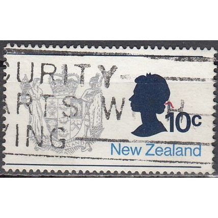 New Zealand 1970 Michel 528X O Cote (2005) 0.30 Euro Armoirie Reine Elizabeth II