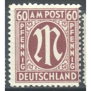Germany 1945 - 60pfg brown - Allied Military Post - unused