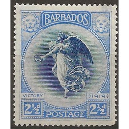 Barbados 1920 SG205 2 1/2d Indigo & Ultramarine Mounted Mint . .