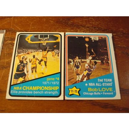 1972/73 Topps, 10-Cards, LOVE/NBA CHAMPIONSHIP ++,
