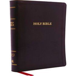 Kjv, Deluxe Reference Bible, Giant Print, Imitation Leather, Black, Indexed, Red