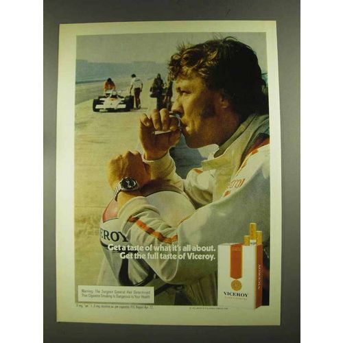 1972 Viceroy Cigarettes Ad - A Taste of What It's All About
