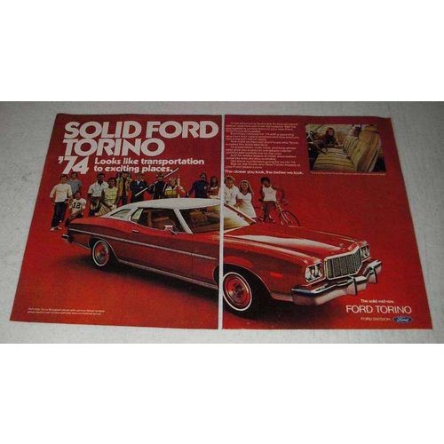 1974 Ford Gran Torino Brougham Ad - Solid